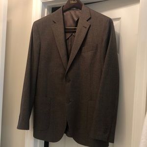 Nordstrom Mens shop trim fit sport coat 42R brown